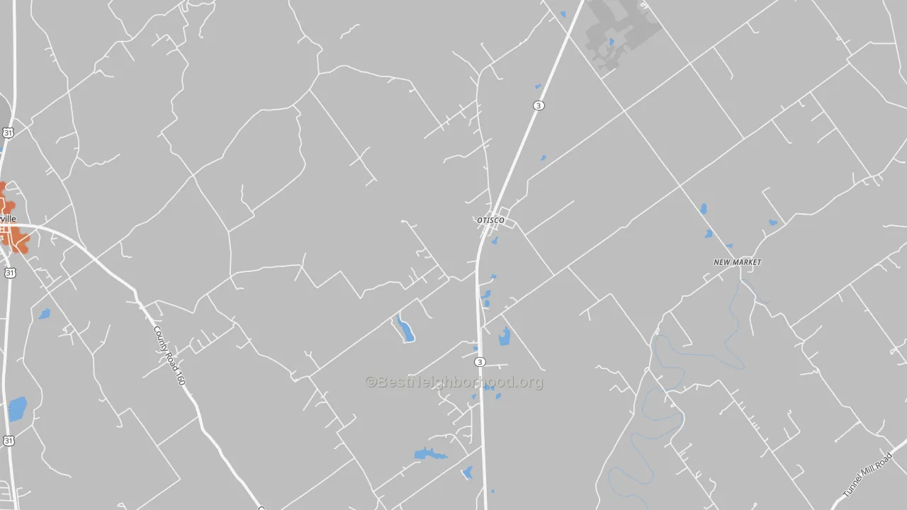 Bike Grade map of Otisco, IN