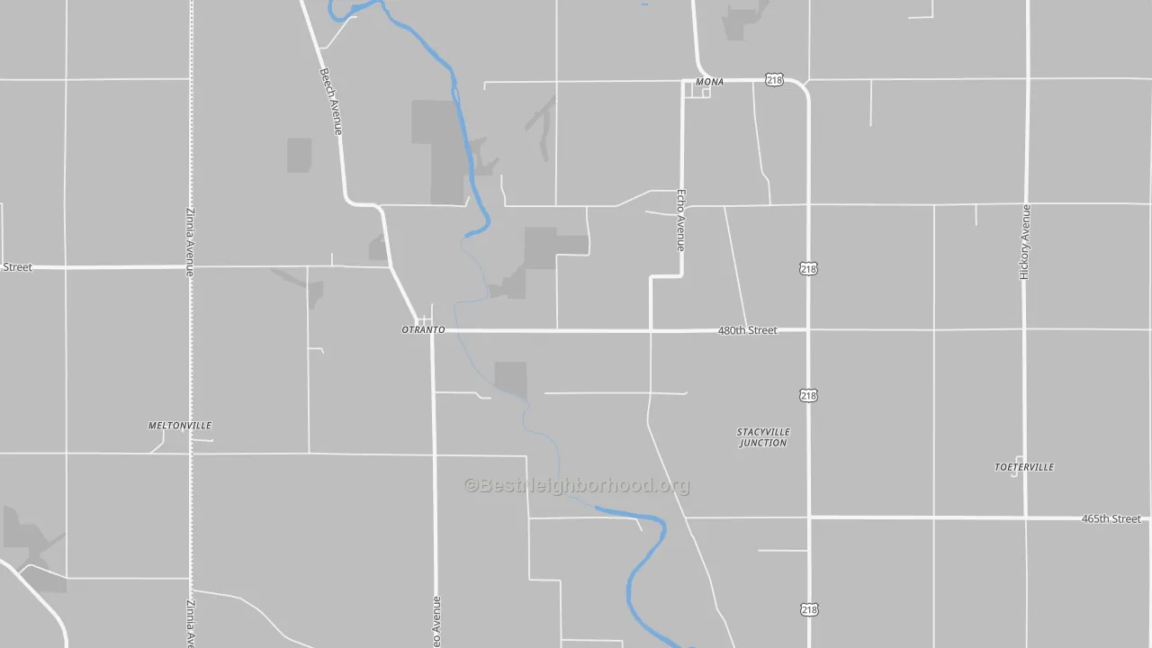 Bike Grade map of Otranto, IA