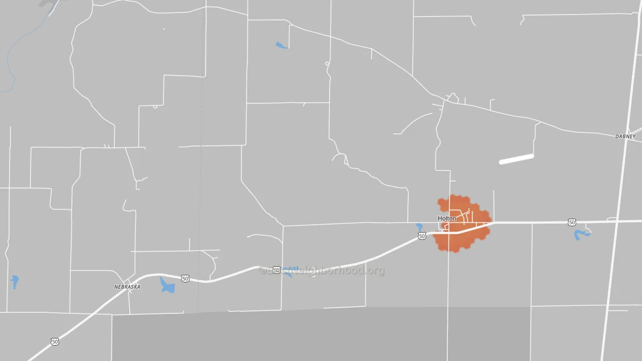 Bike Grade map of Otter Village, IN