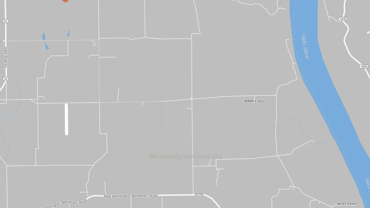 Bike Grade map of Otto, IN