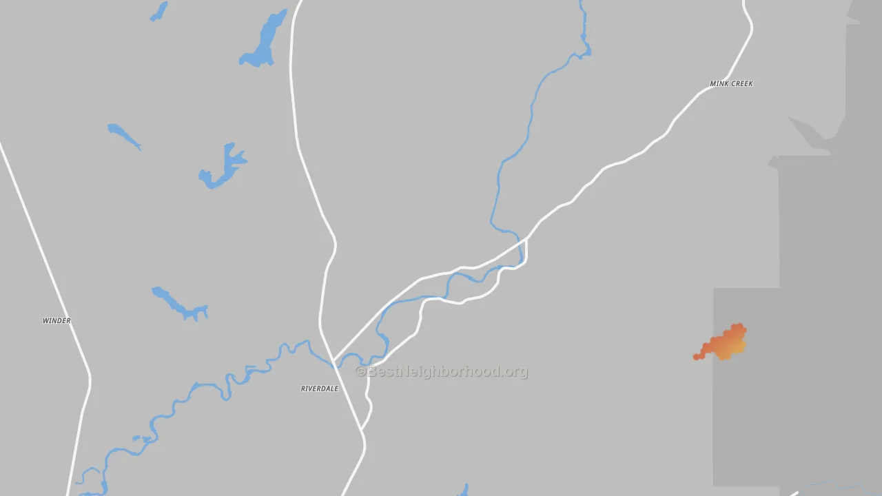 Bike Grade map of Oxford, ID
