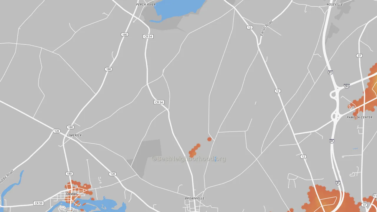 Bike Grade map of Paddy Hill, NY