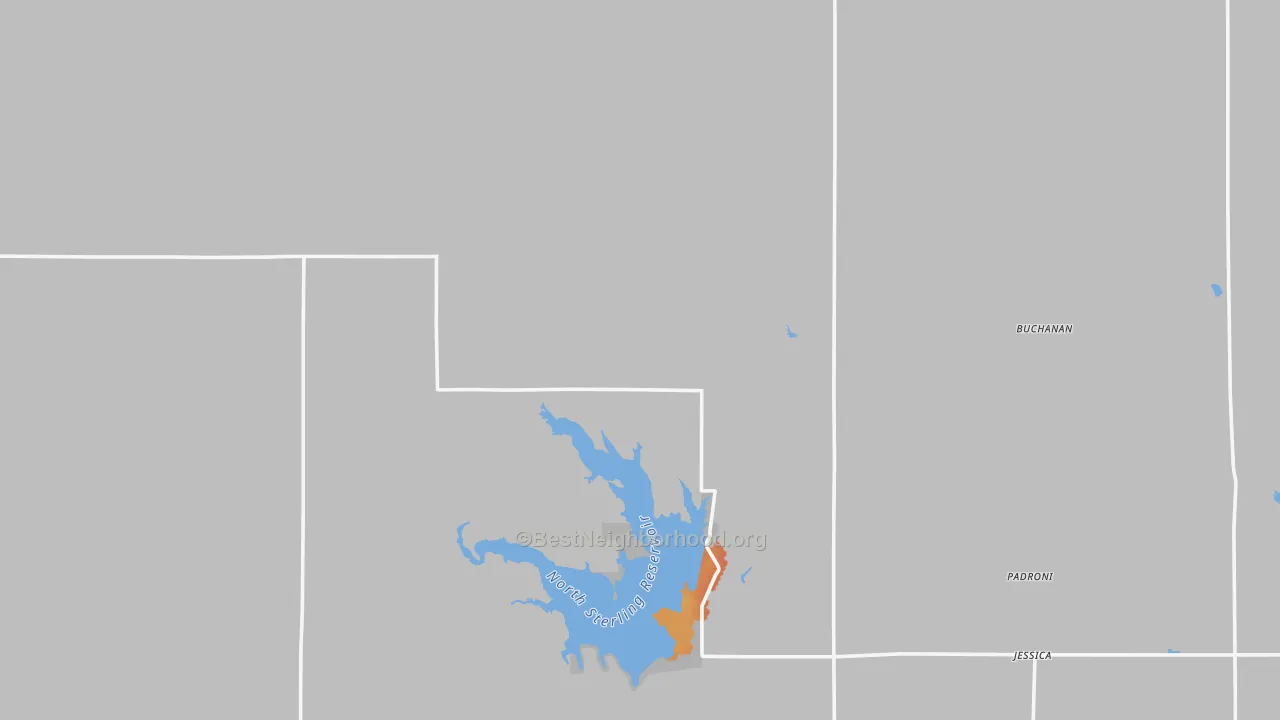Bike Grade map of Padroni, CO