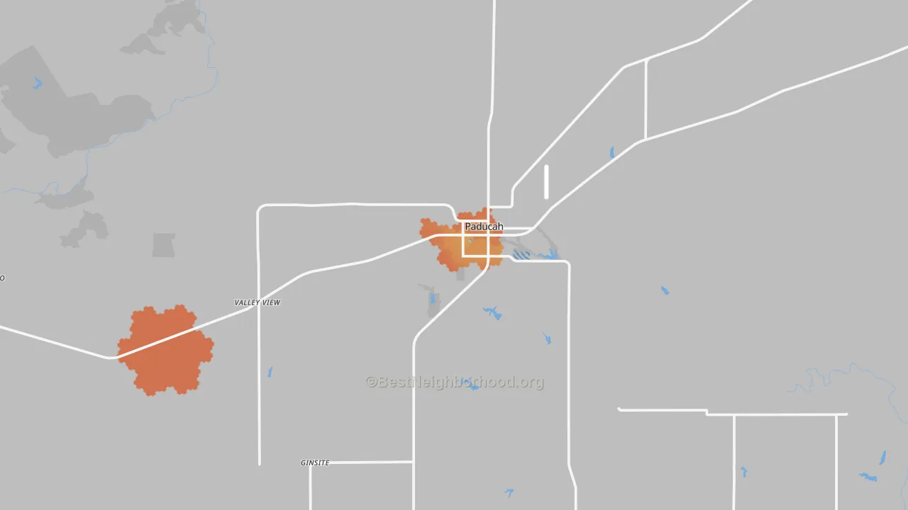 Bike Grade map of Paducah, TX