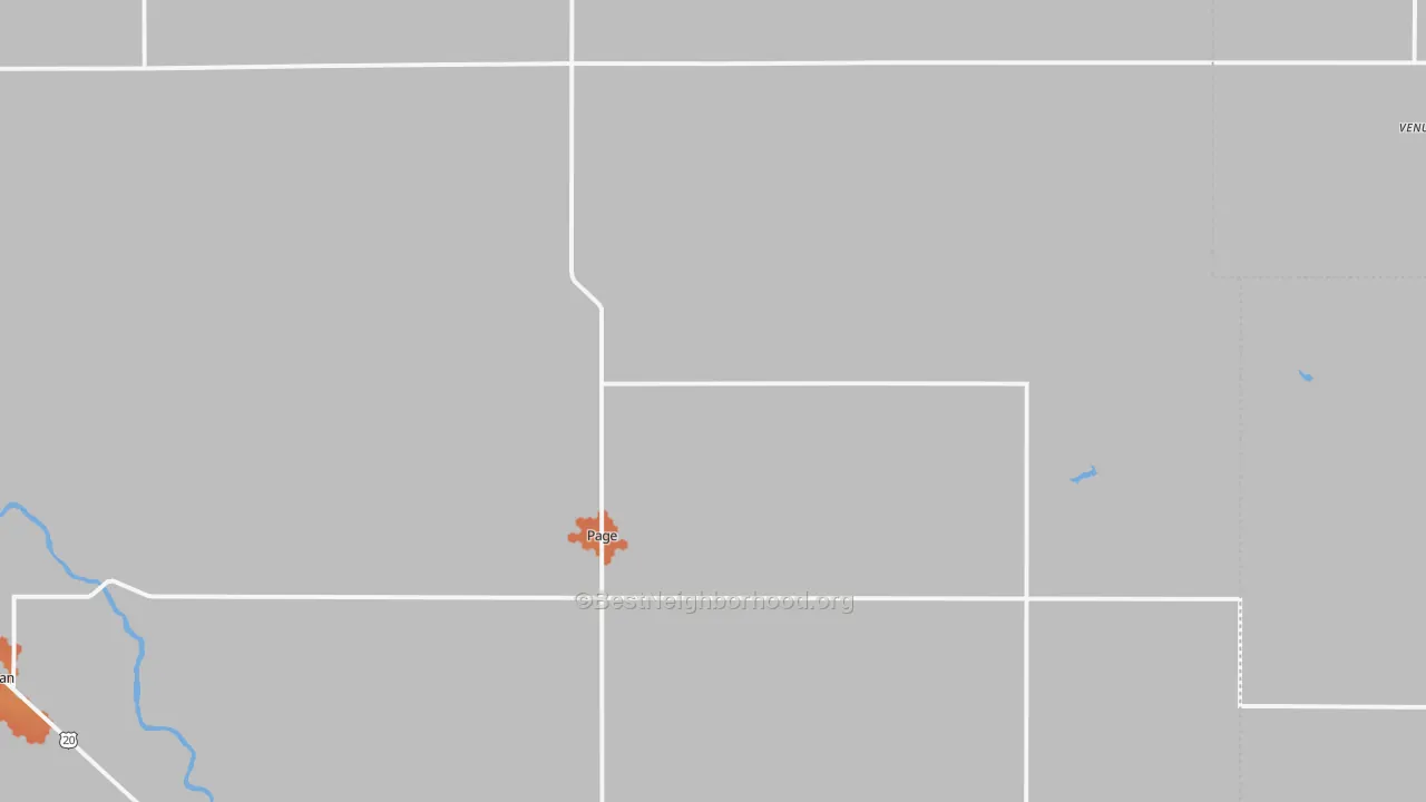 Bike Grade map of Page, NE