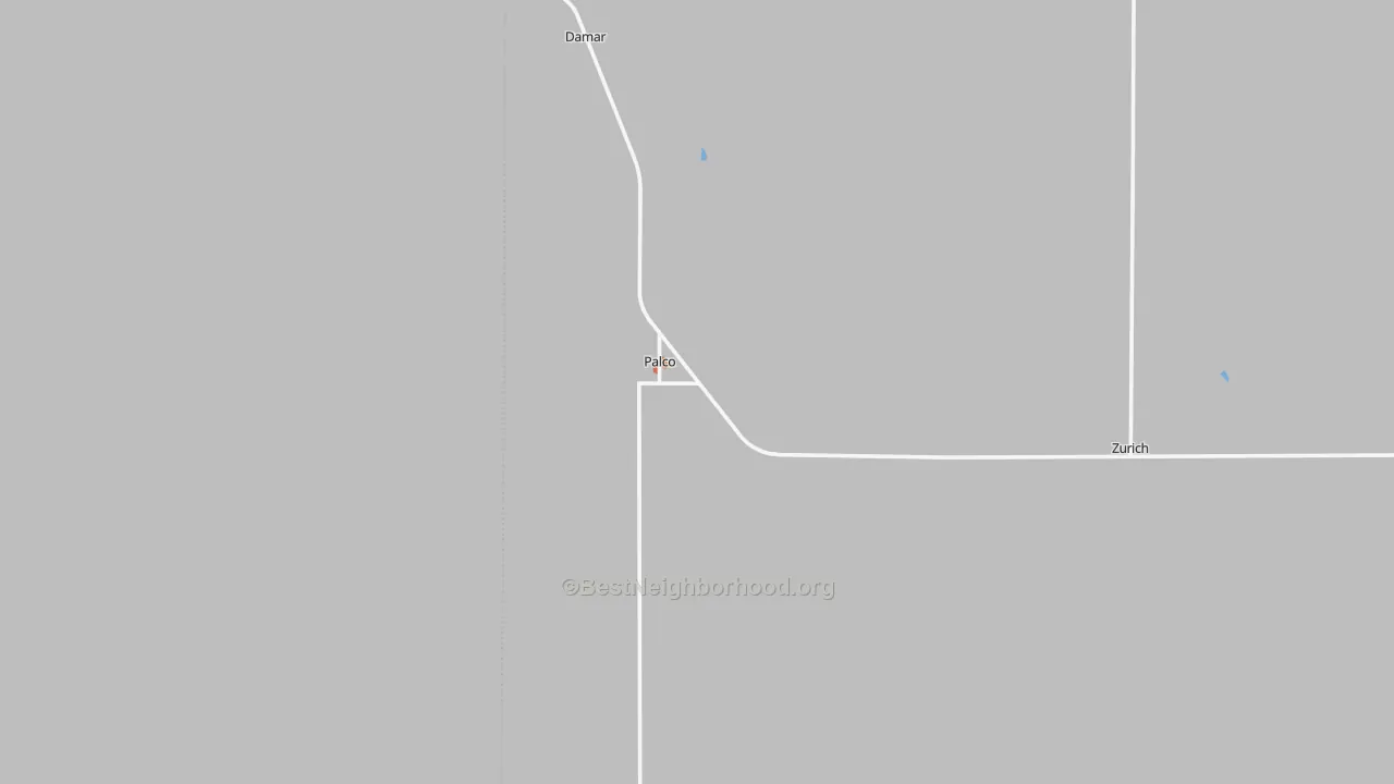 Bike Grade map of Palco, KS