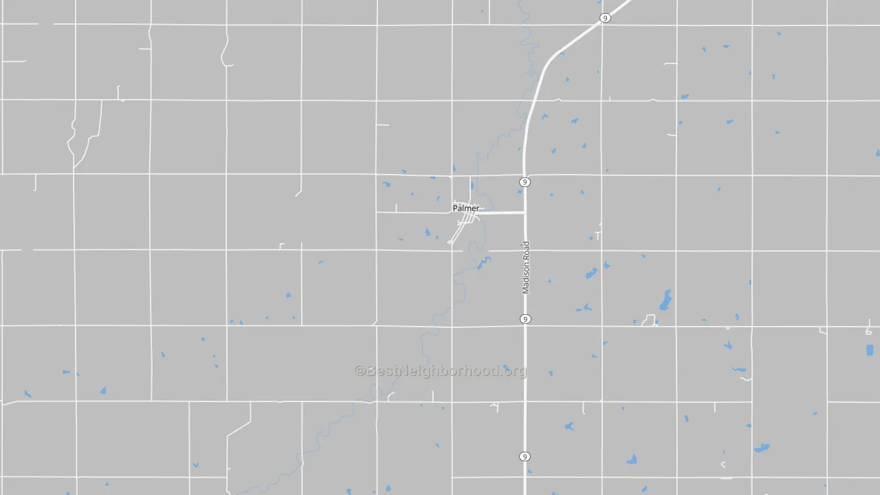 Bike Grade map of Palmer, KS