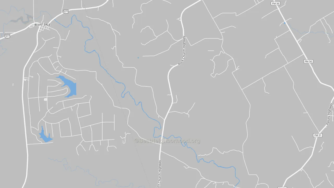 Bike Grade map of Paluxy, TX