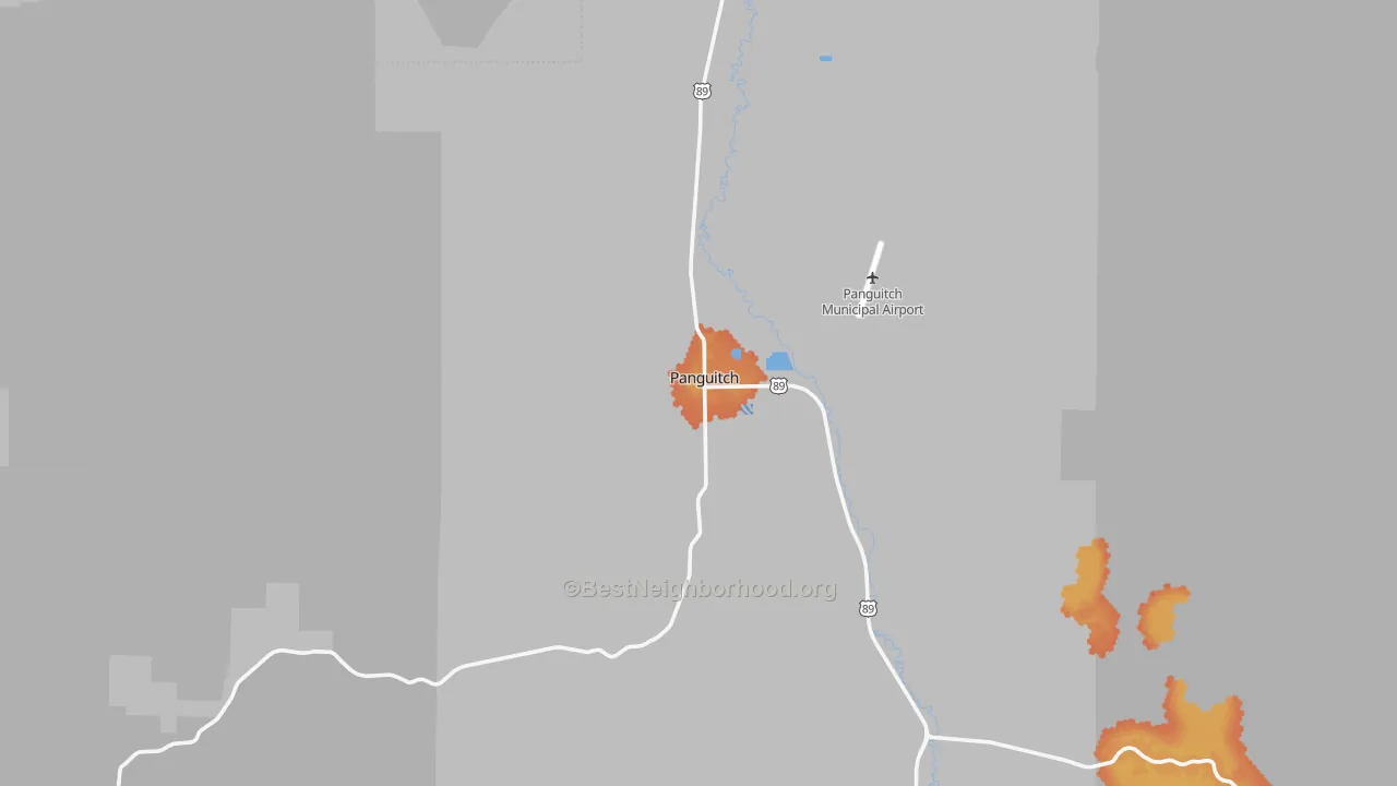 Bike Grade map of Panguitch, UT