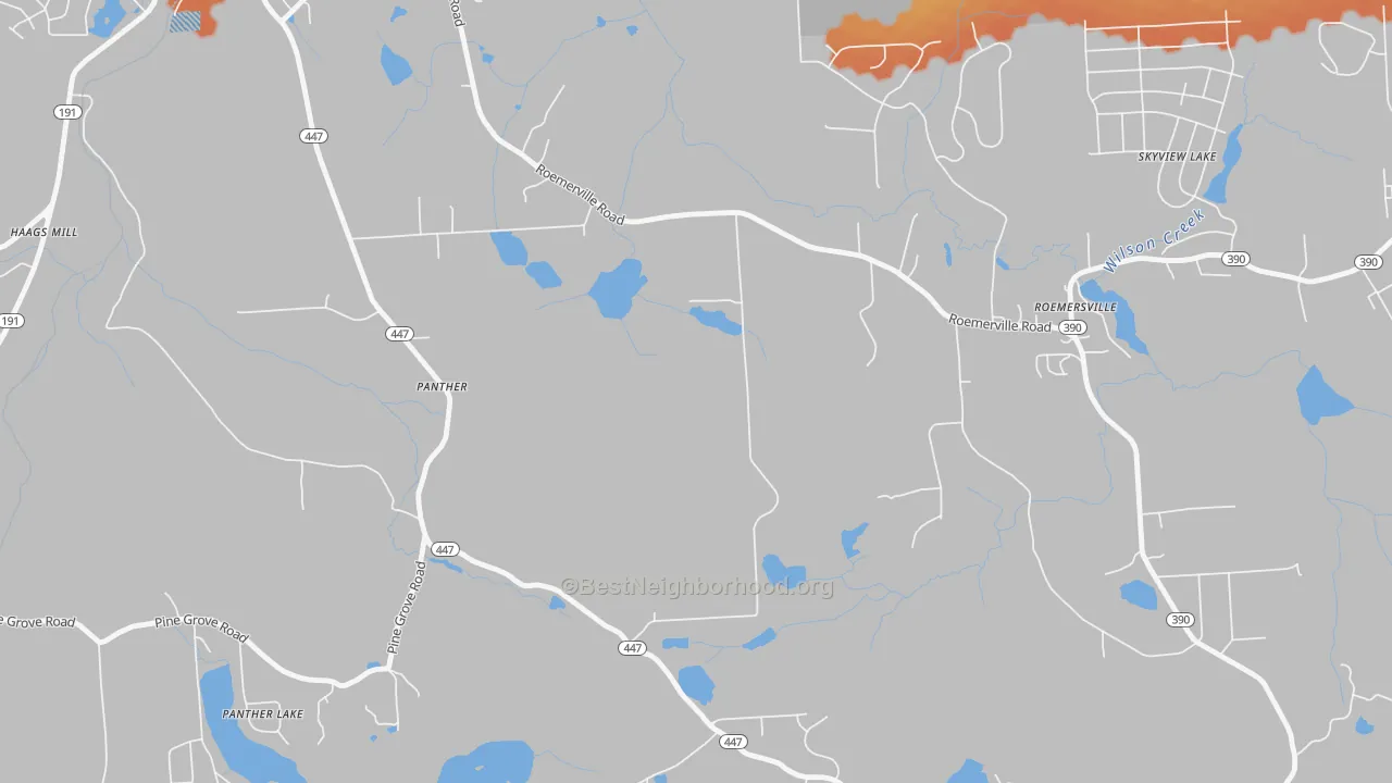 Bike Grade map of Panther, PA