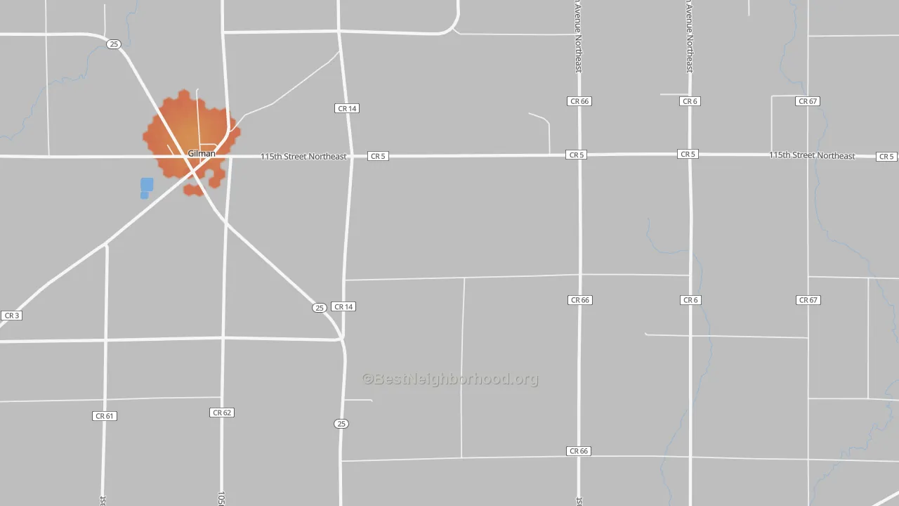 Bike Grade map of Parent, MN
