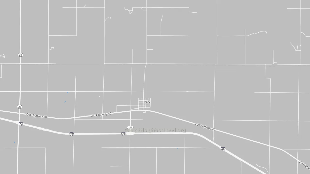 Bike Grade map of Park, KS