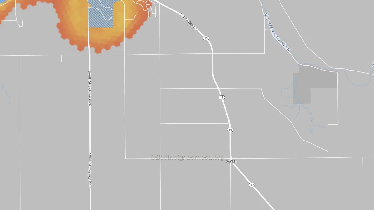 Bike Grade map of Park View Heights, IN