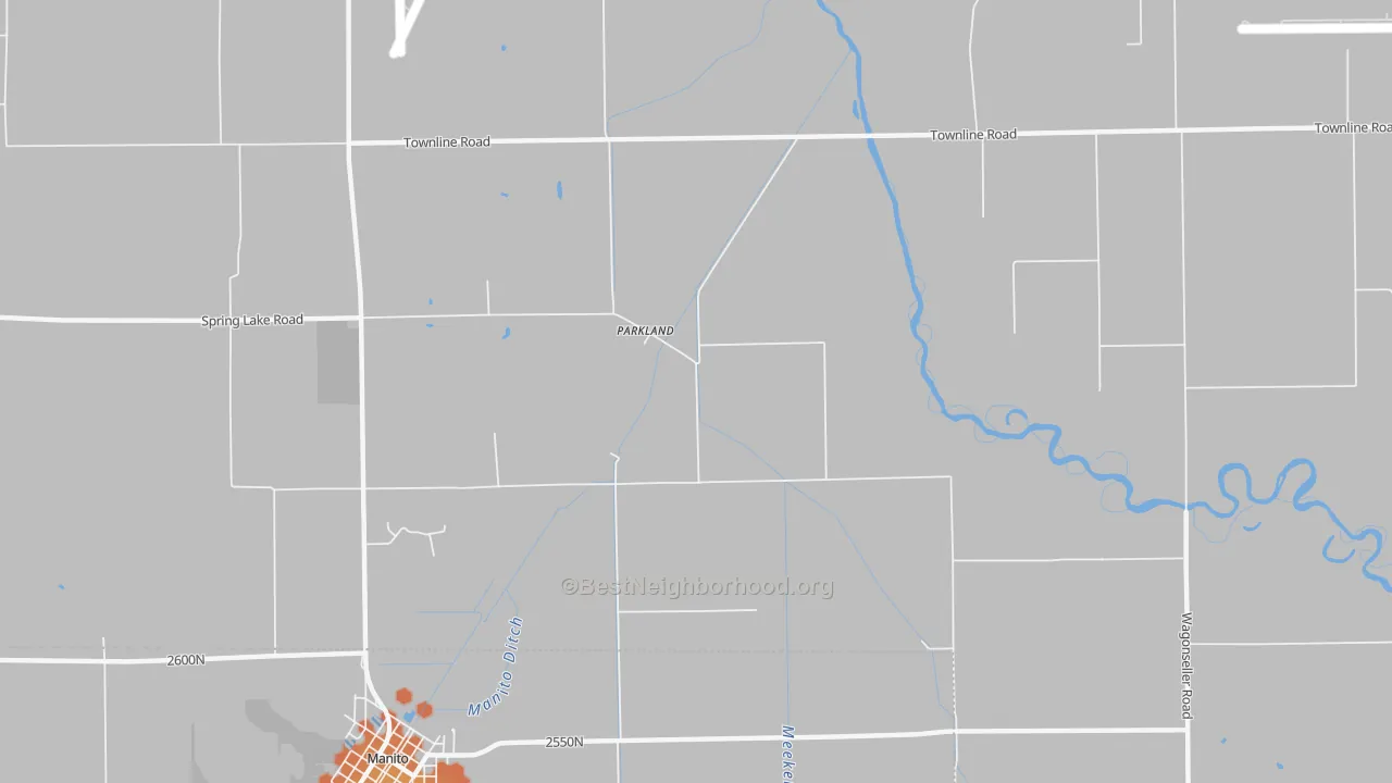 Bike Grade map of Parkland, IL