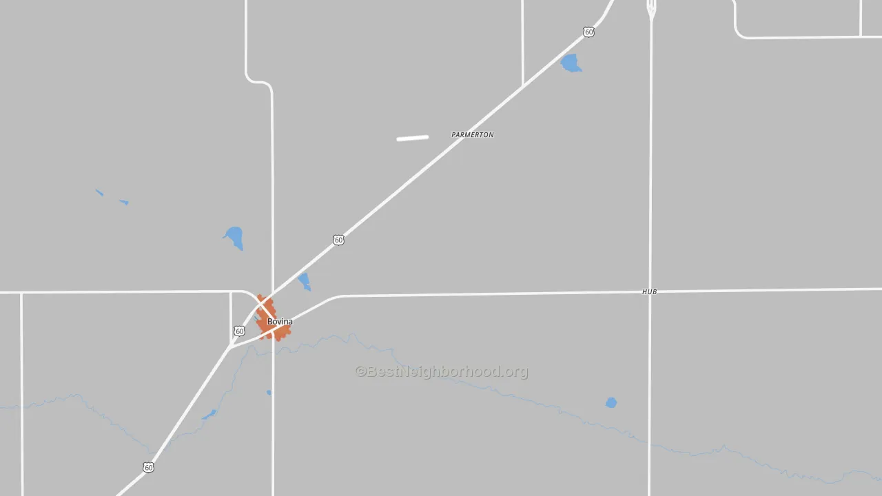 Bike Grade map of Parmer County, TX