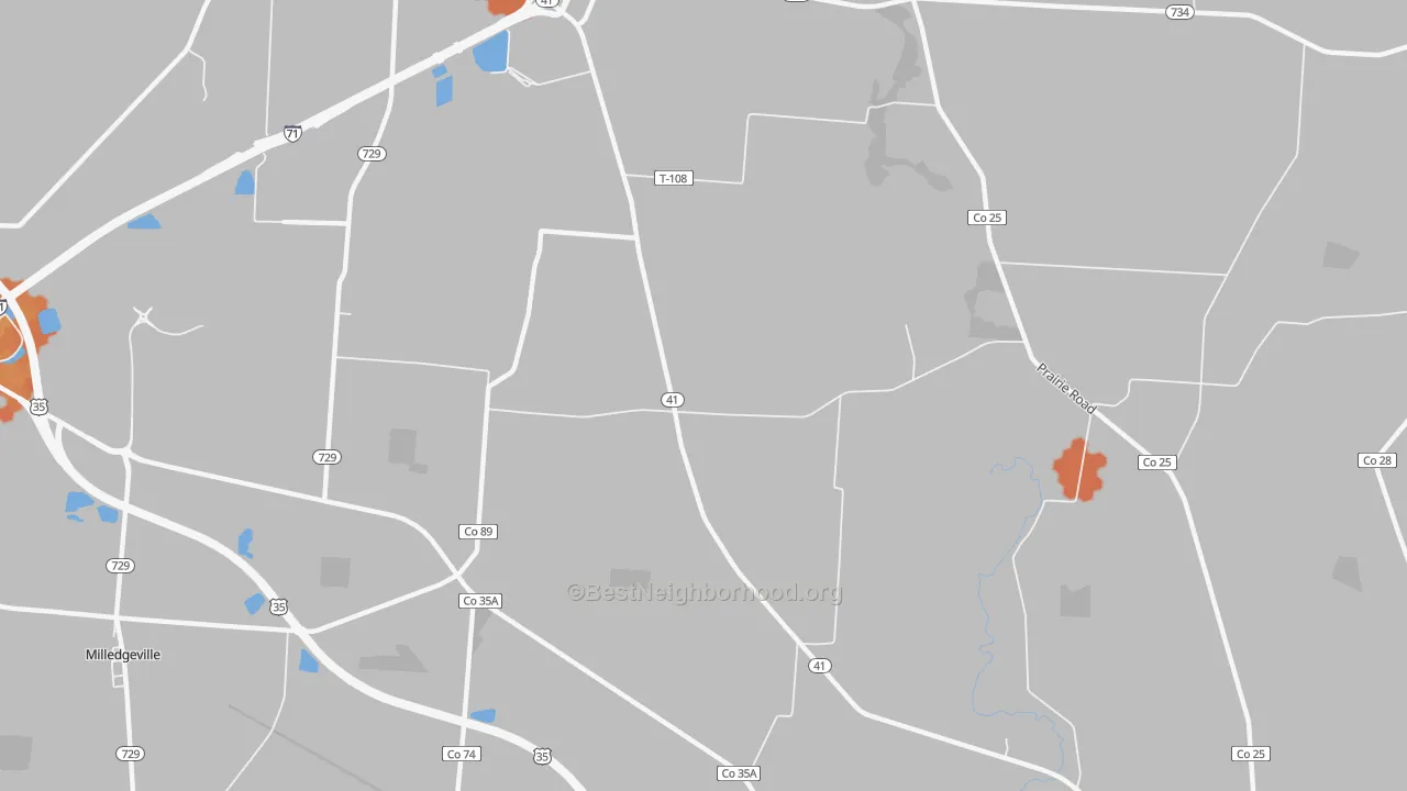 Bike Grade map of Parrott, OH
