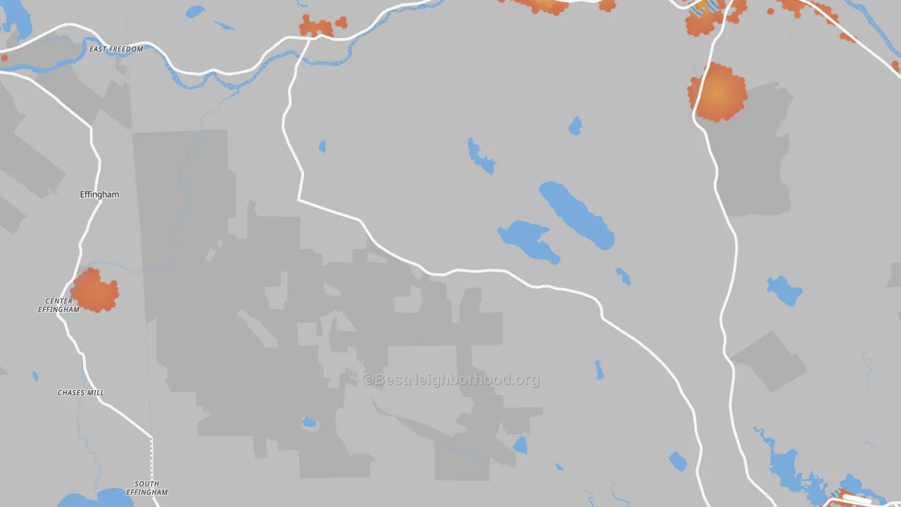 Bike Grade map of Parsonsfield, ME