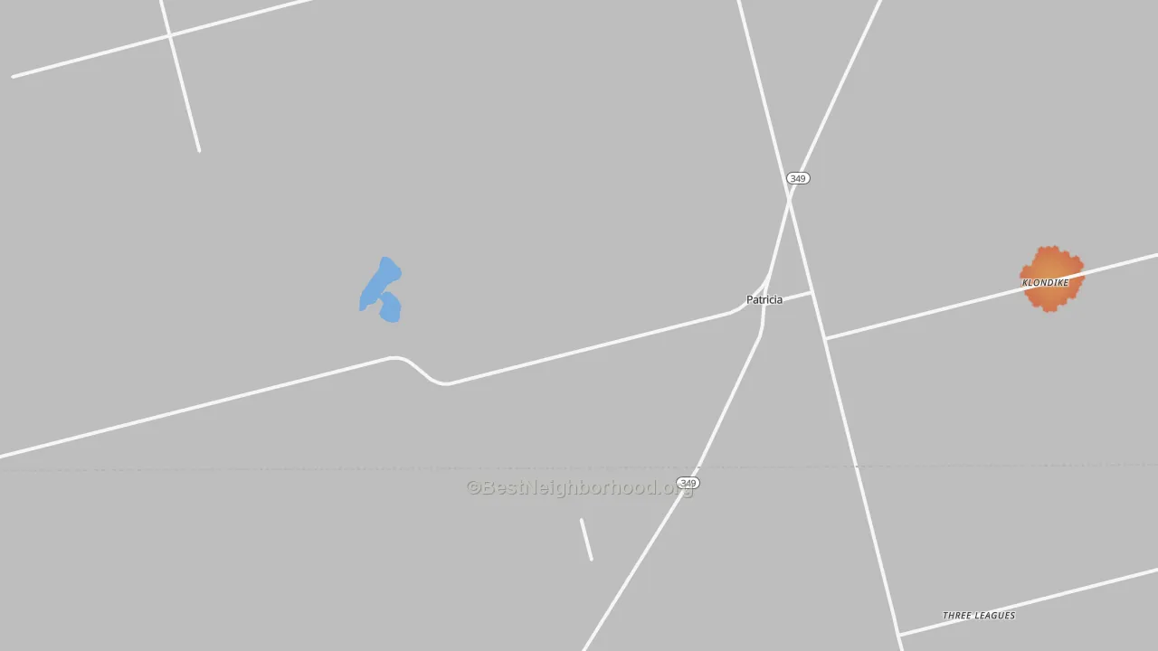 Bike Grade map of Patricia, TX