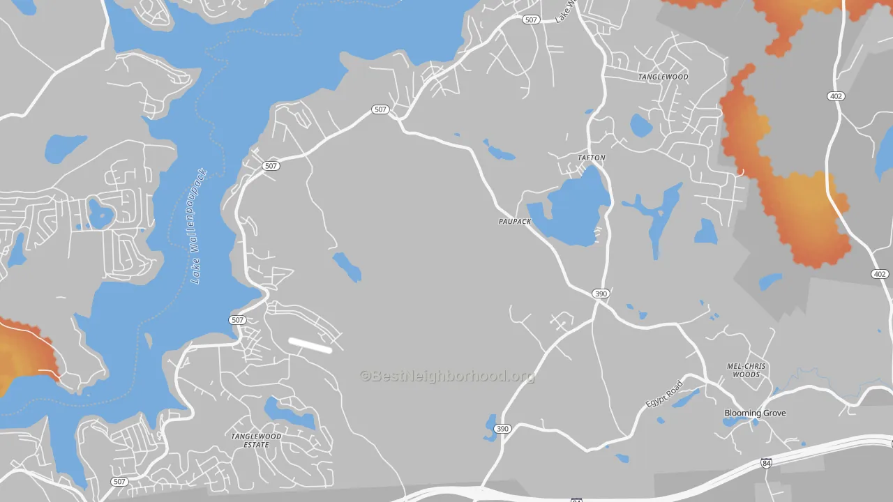 Bike Grade map of Paupack, PA