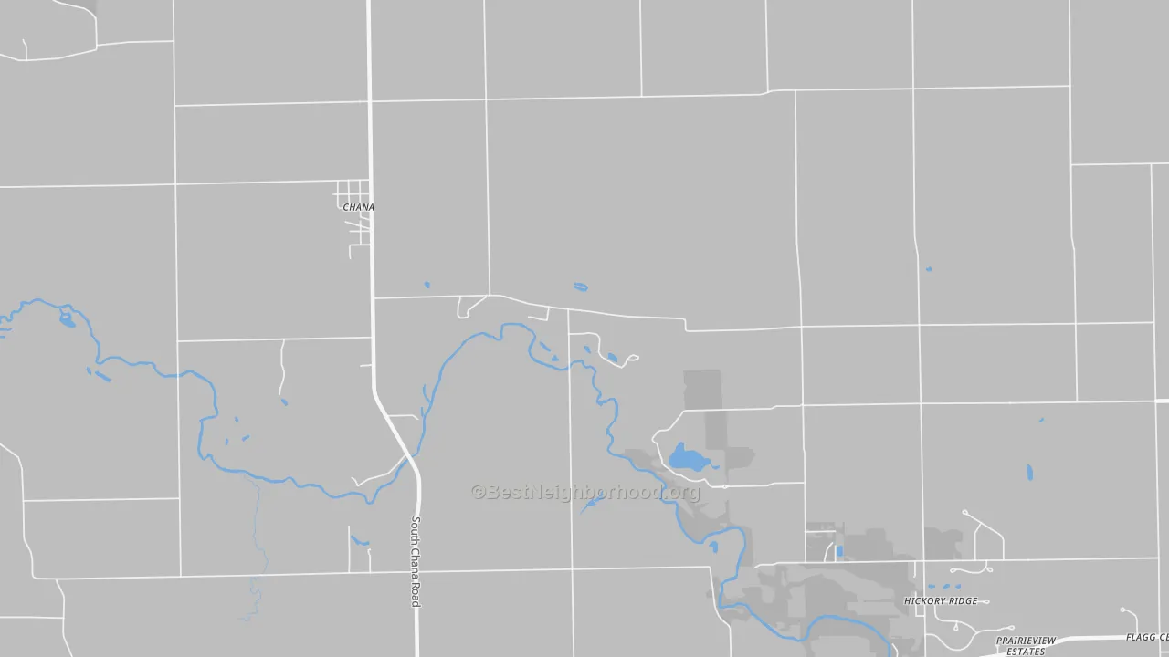 Bike Grade map of Paynes Point, IL