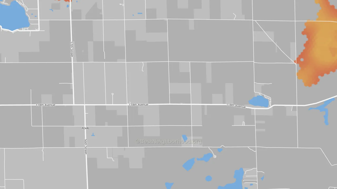 Bike Grade map of Pearl, MI