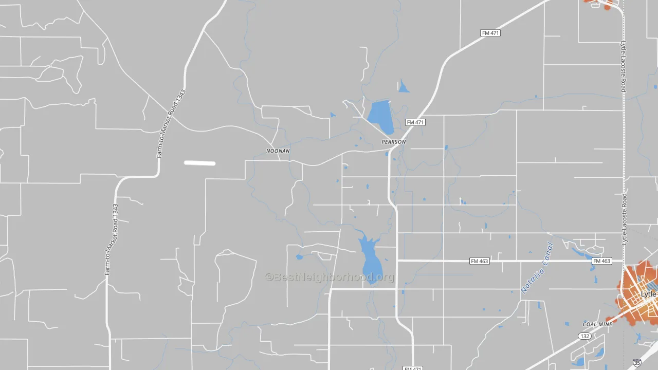 Bike Grade map of Pearson, TX