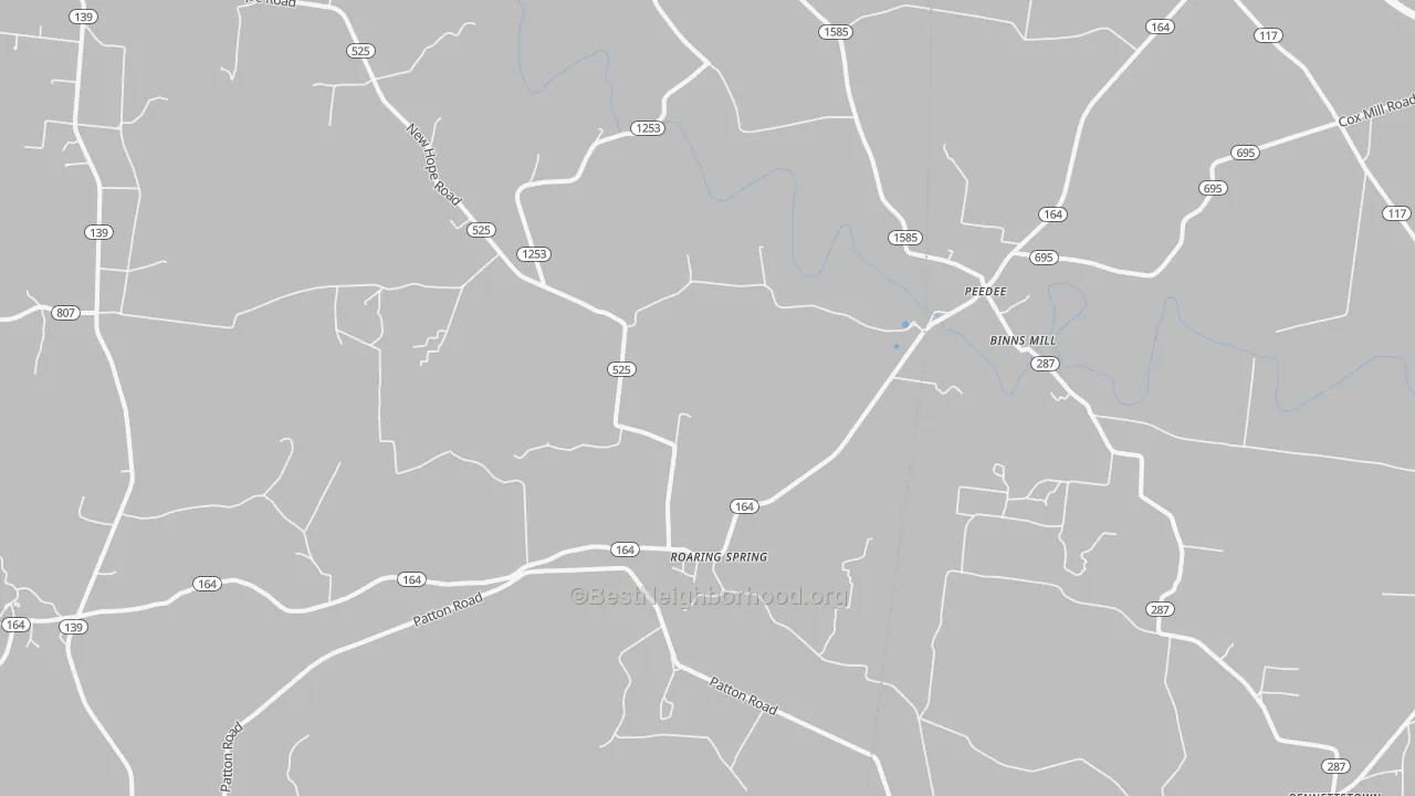 Bike Grade map of Peedee, KY