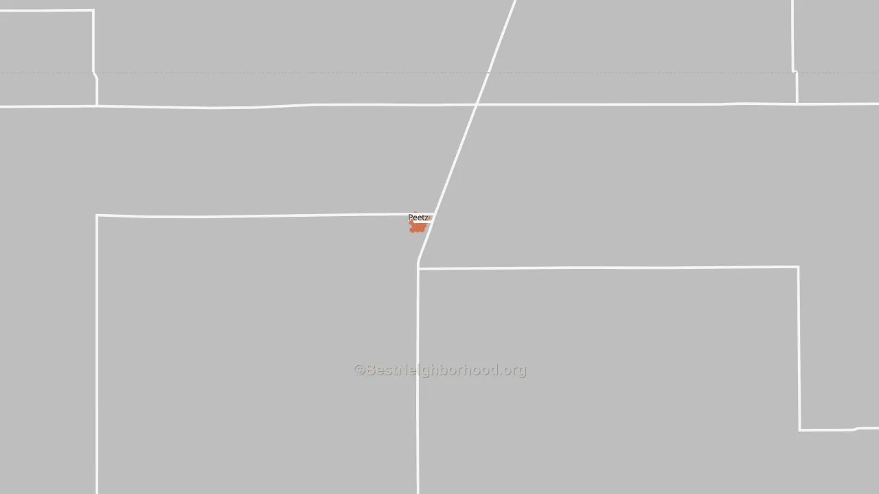 Bike Grade map of Peetz, CO