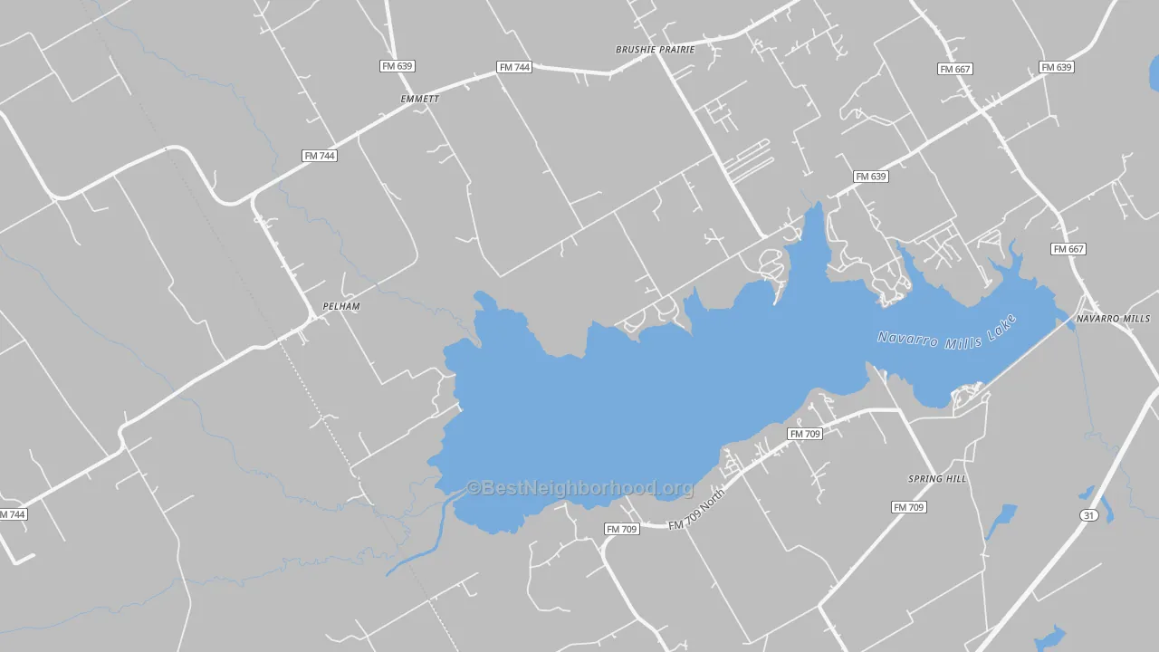 Bike Grade map of Pelham, TX