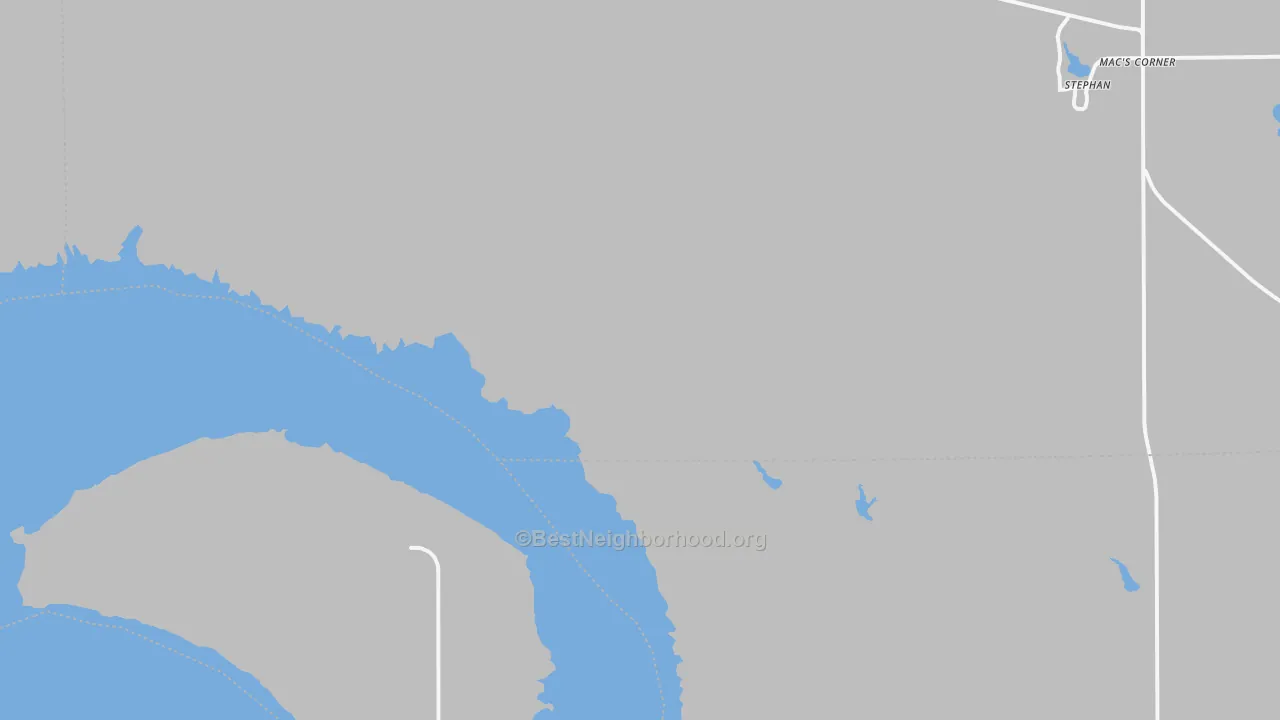 Bike Grade map of Peno, SD