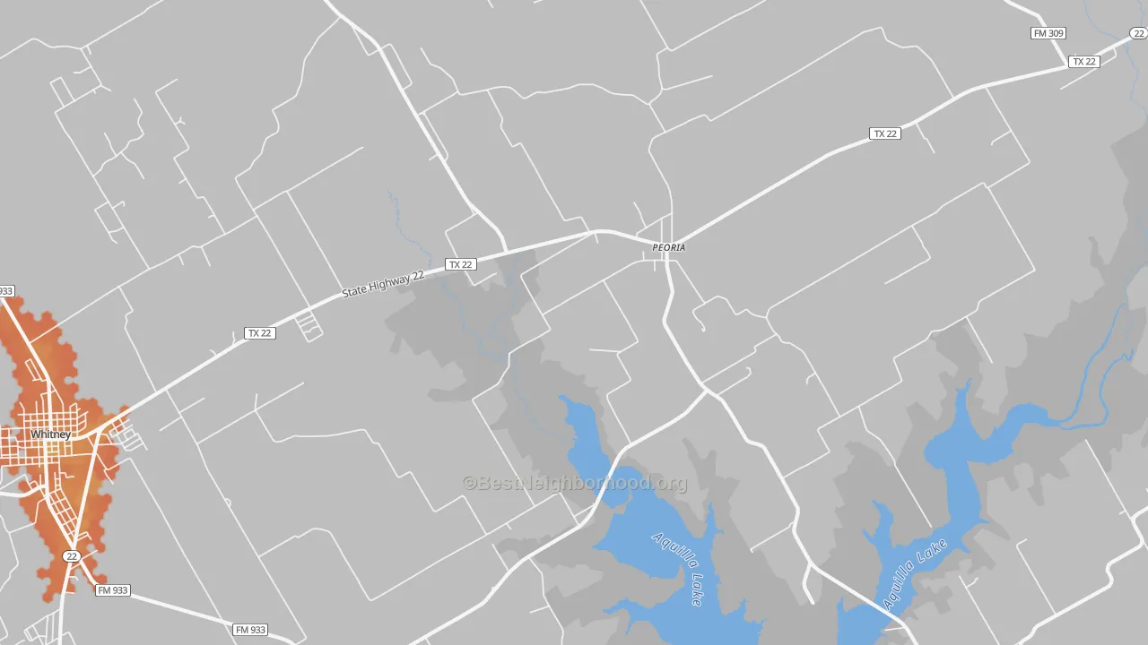 Bike Grade map of Peoria, TX