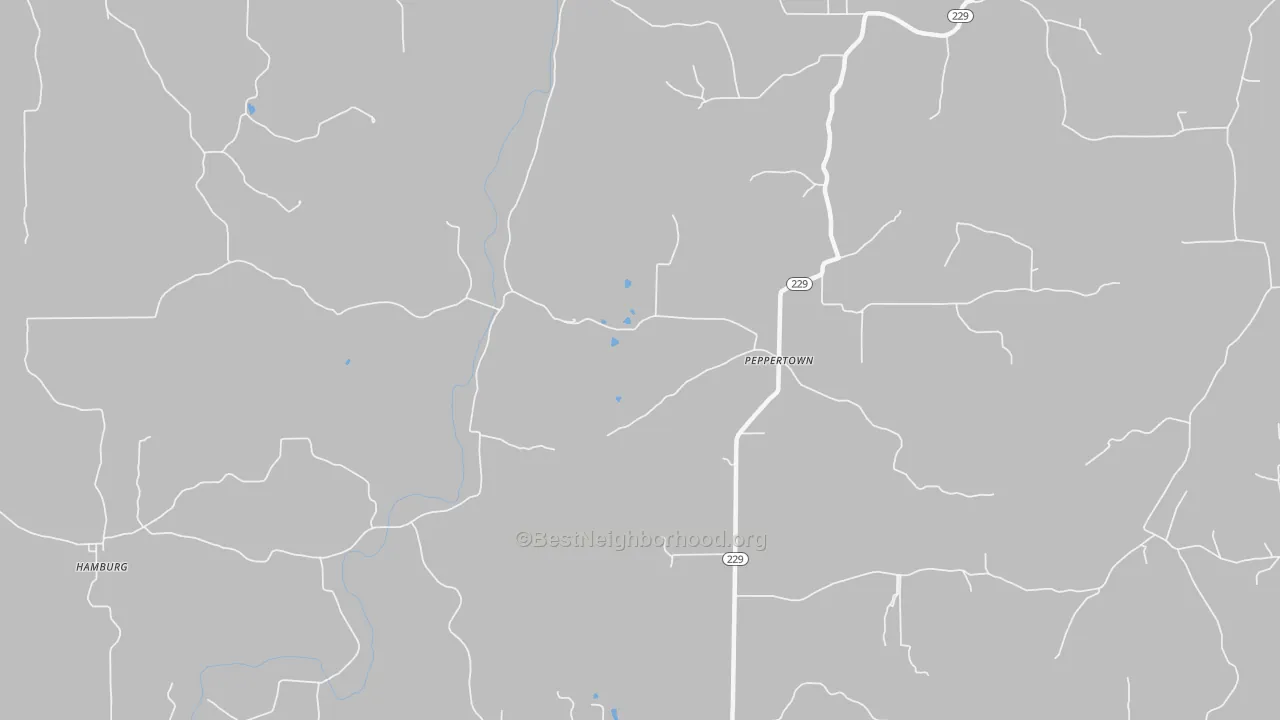 Bike Grade map of Peppertown, IN