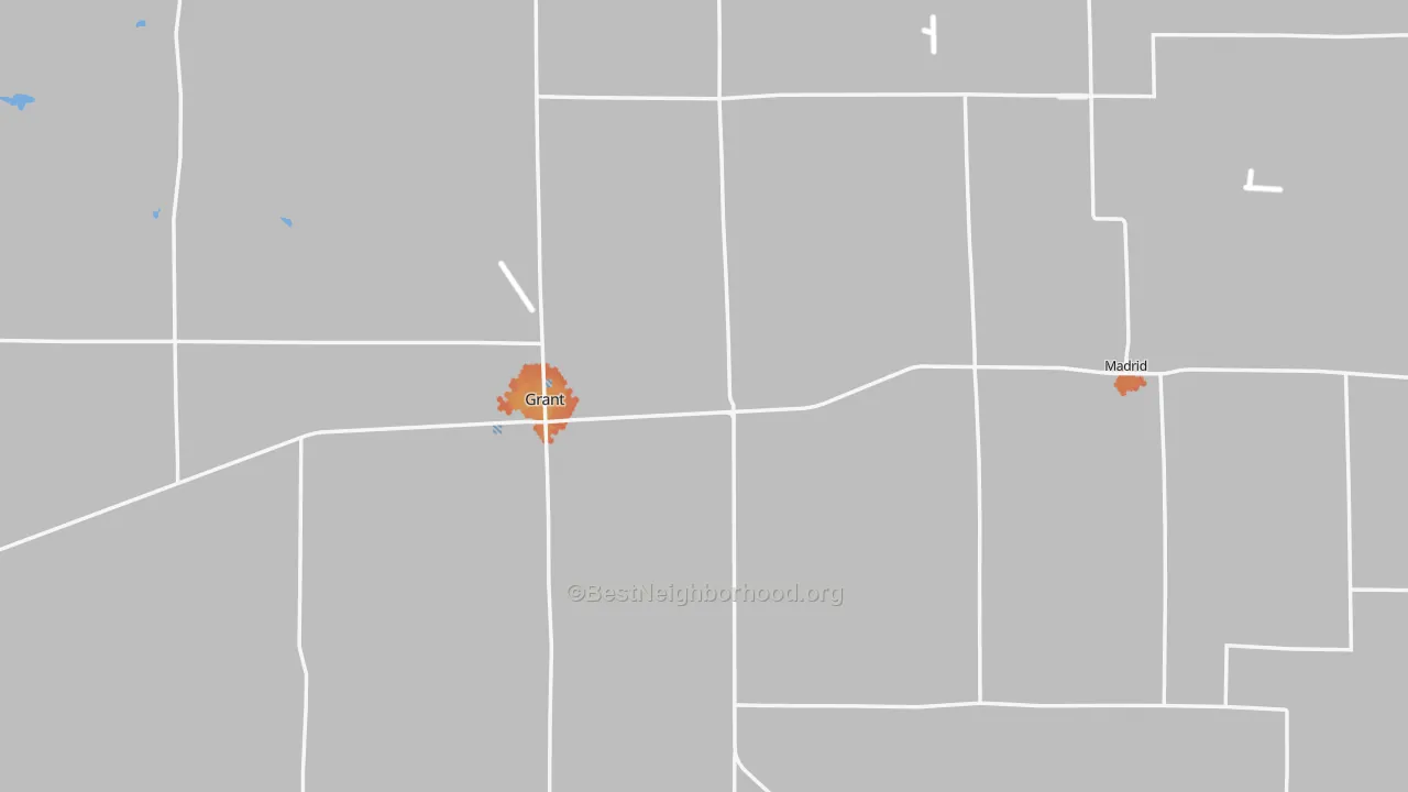 Bike Grade map of Perkins County, NE