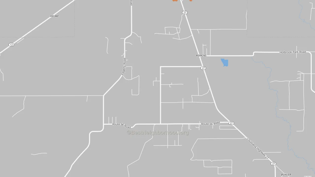 Bike Grade map of Perkins, LA