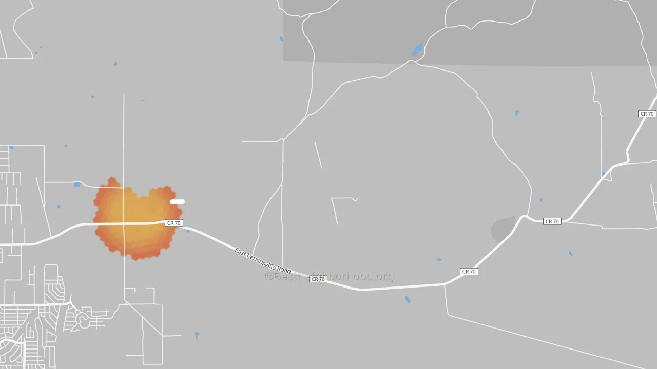 Bike Grade map of Perkinsville, AZ