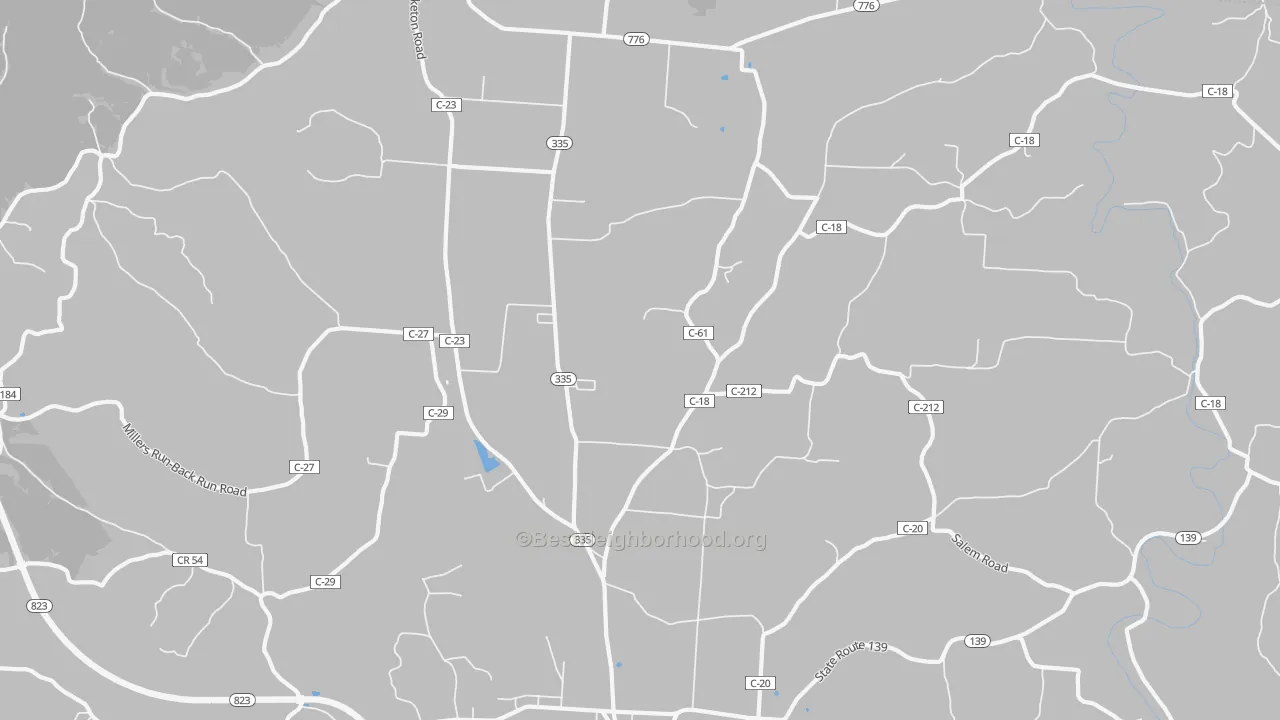 Bike Grade map of Perry Addition, OH