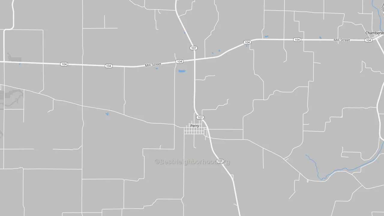 Bike Grade map of Perry, IL