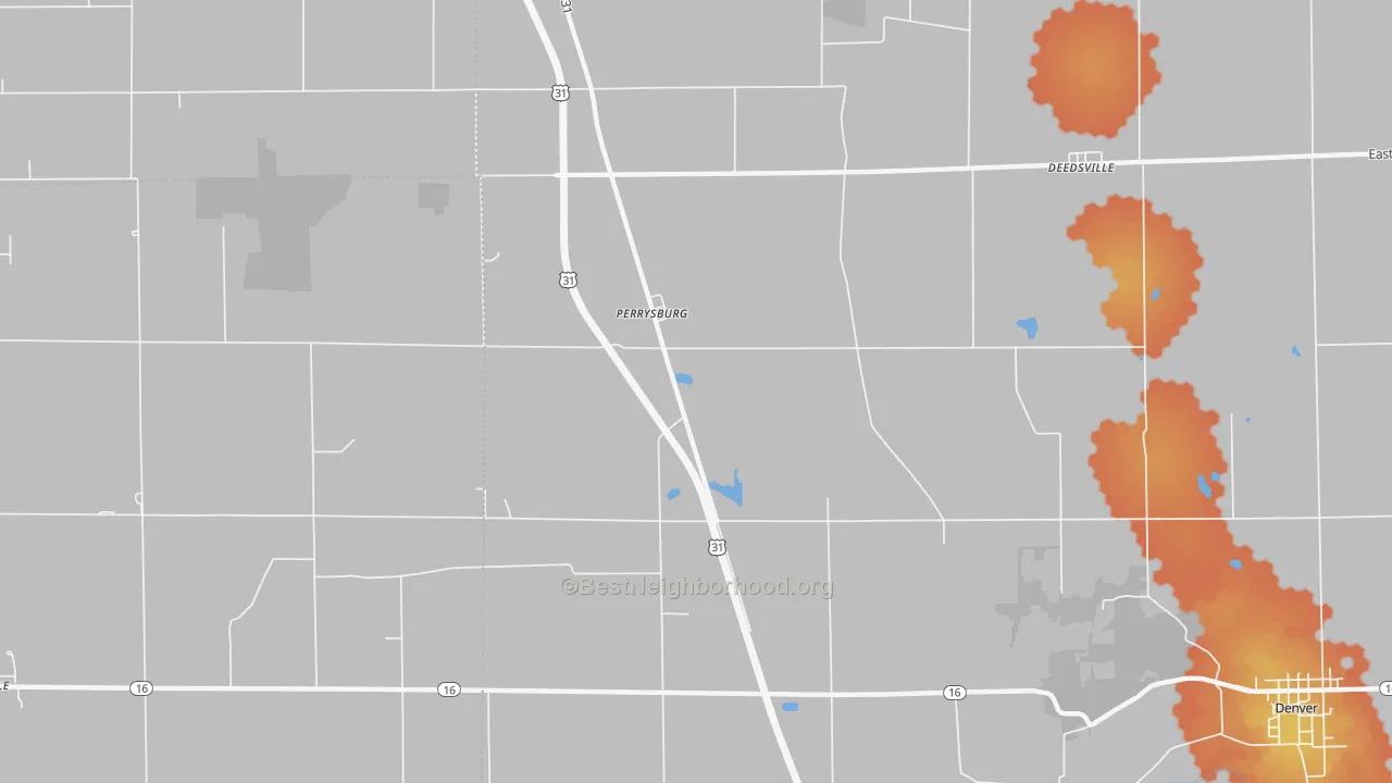 Bike Grade map of Perrysburg, IN