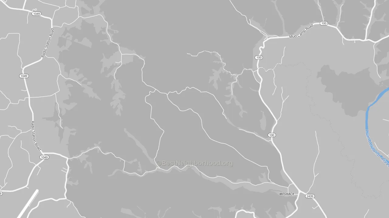 Bike Grade map of Persimmon, KY