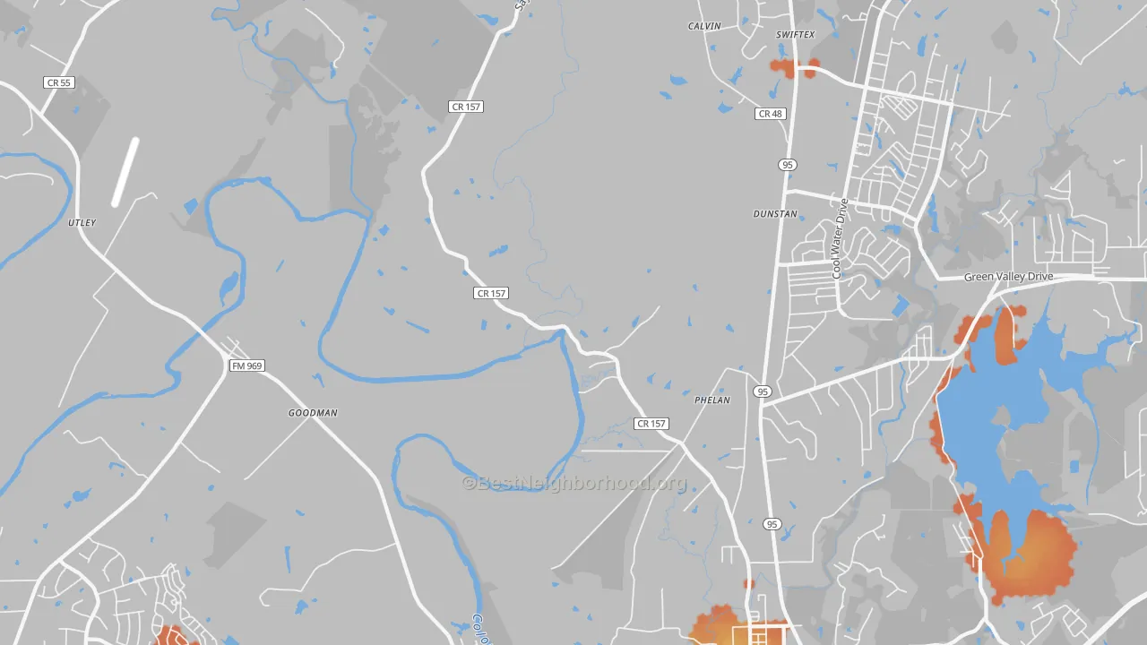 Bike Grade map of Phelan, TX