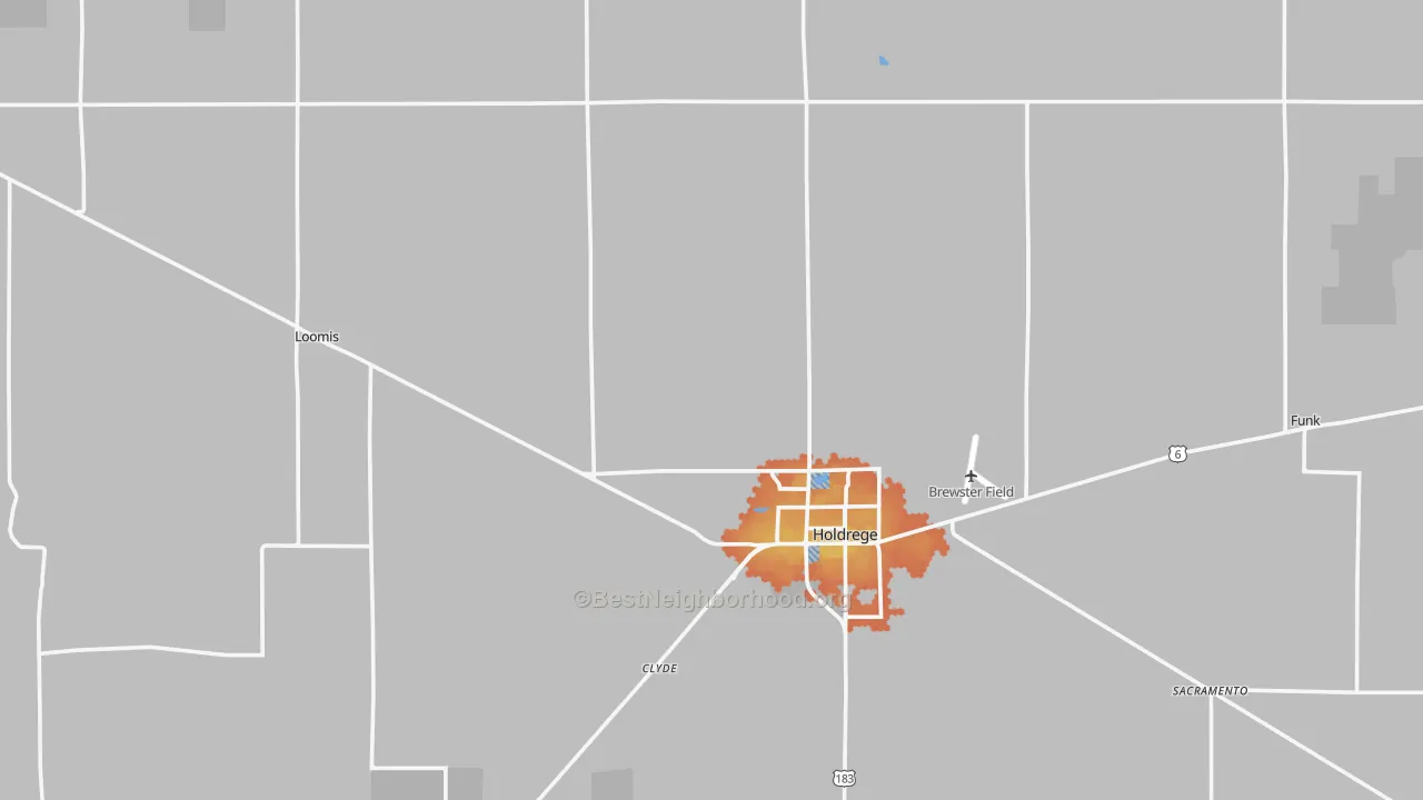 Bike Grade map of Phelps County, NE