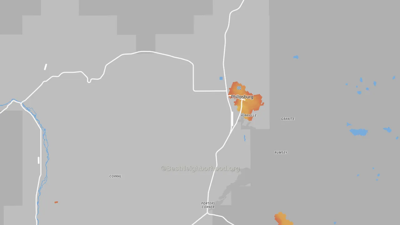 Bike Grade map of Philipsburg, MT