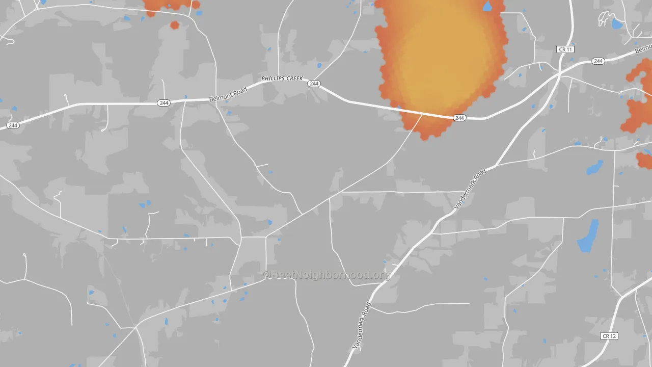 Bike Grade map of Phillips Creek, NY