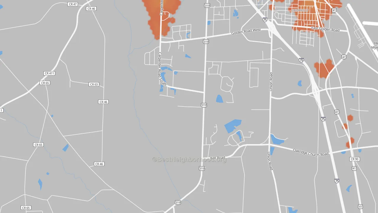 Bike Grade map of Phillipsburg, GA