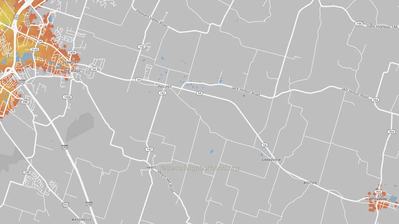 Bike Grade map of Philpot, KY