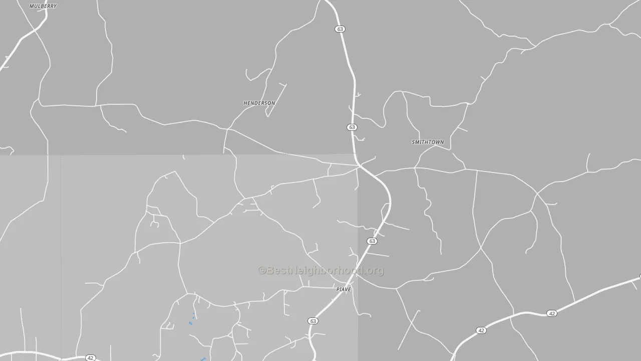 Bike Grade map of Piave, MS