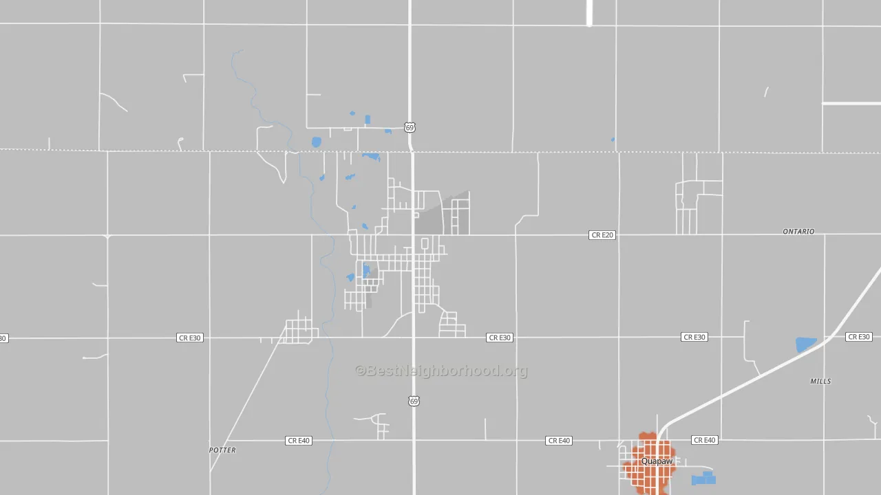 Bike Grade map of Picher, OK