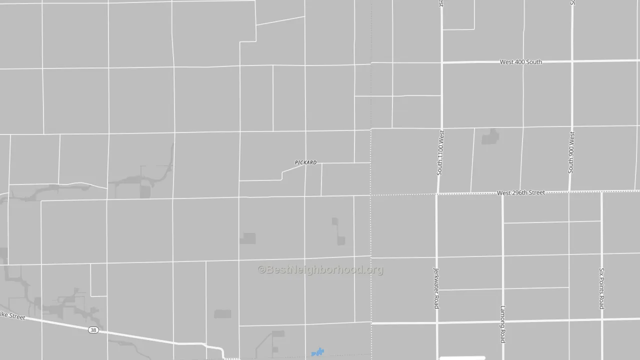 Bike Grade map of Pickard, IN