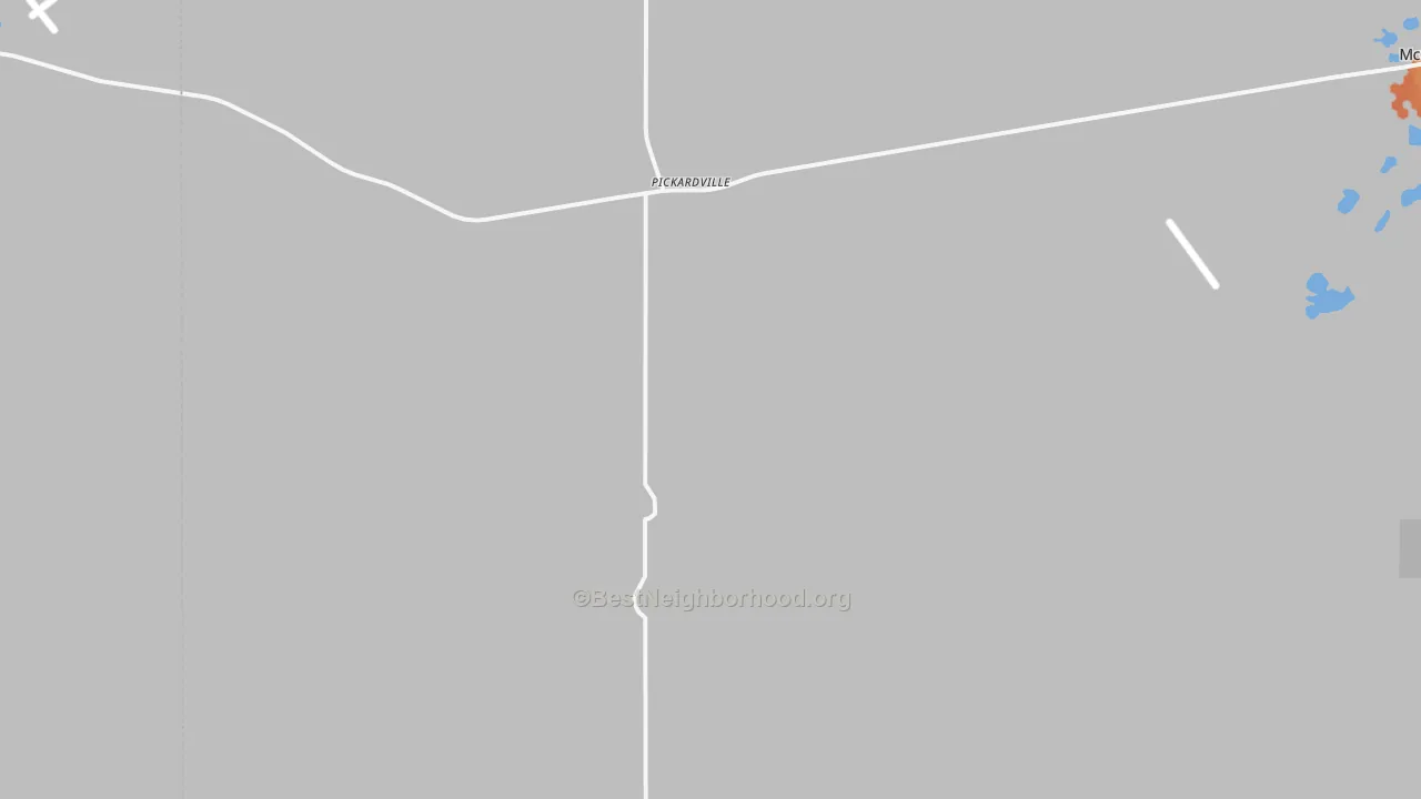 Bike Grade map of Pickardville, ND