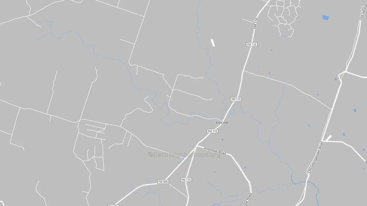 Bike Grade map of Pidcoke, TX